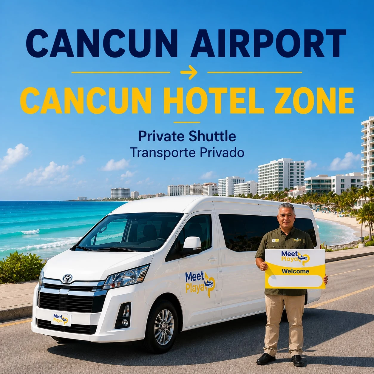 Shuttle Privado del Aeropuerto de Cancún a la Zona Hotelera