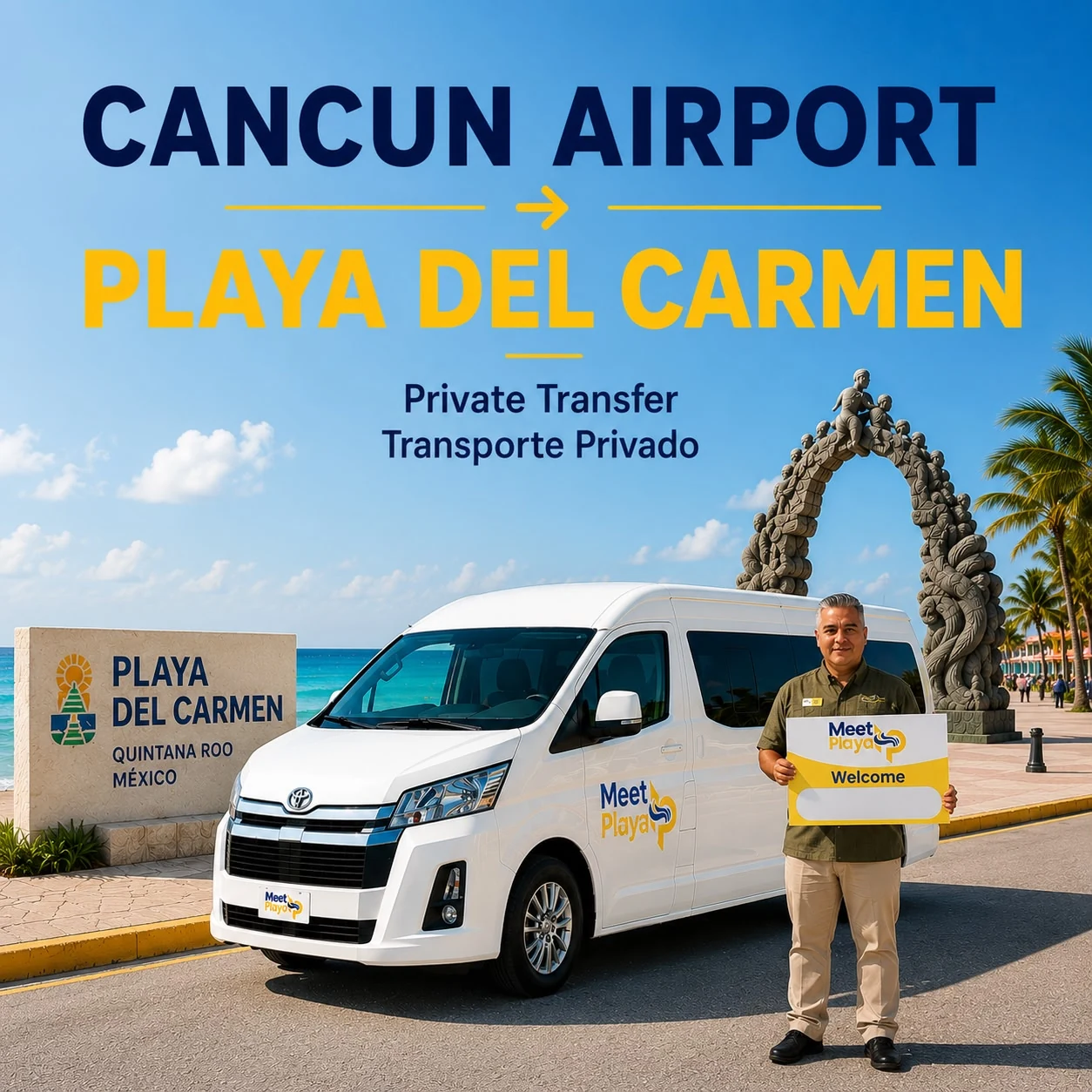 Traslado Privado del Aeropuerto de Cancún a Playa del Carmen