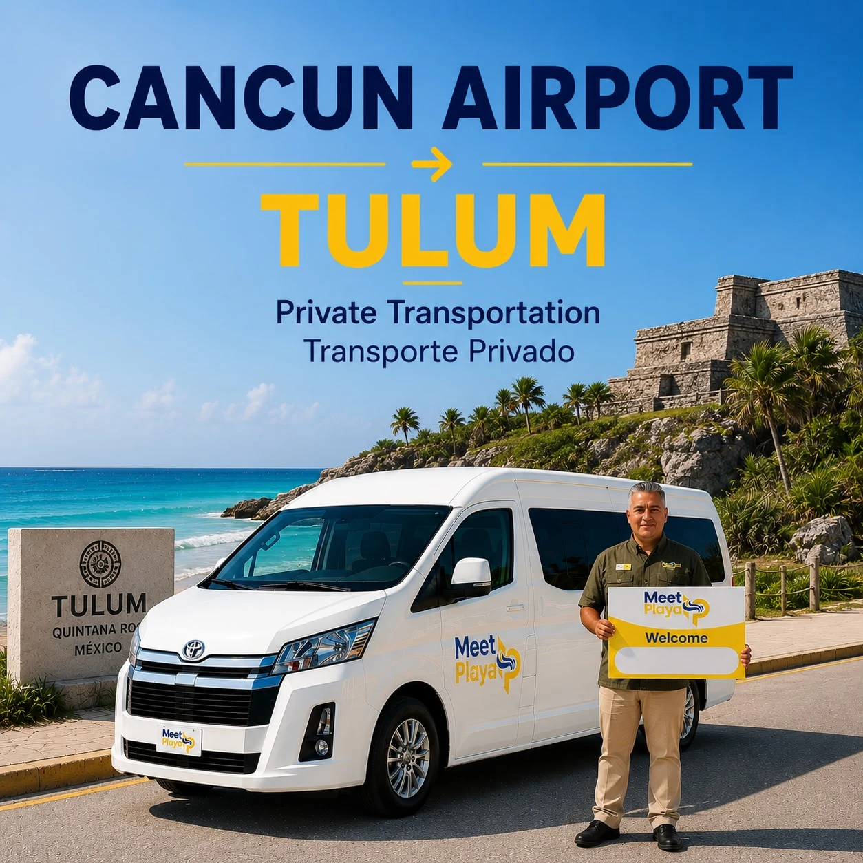 Transportación Privada del Aeropuerto de Cancún a Tulum
