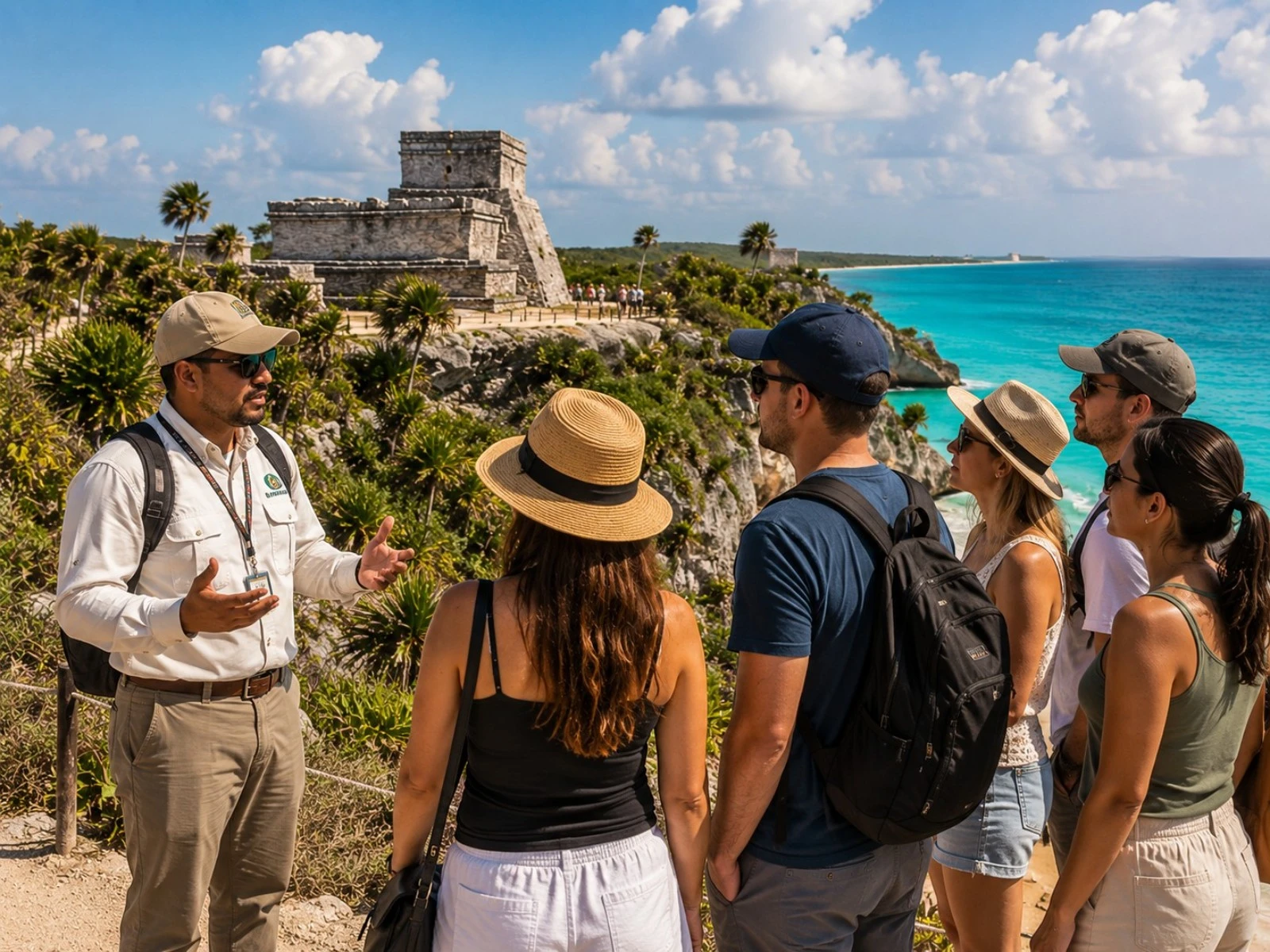 Guide at Tulum Ruins